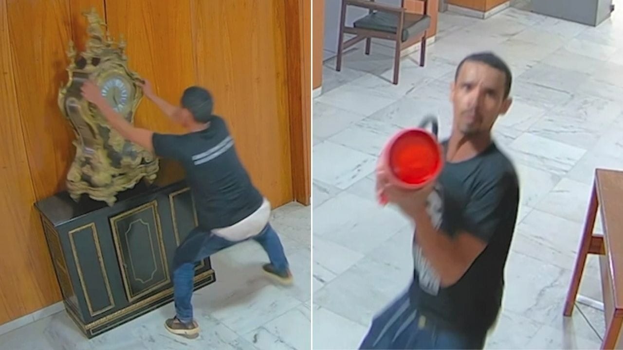 Juiz diz que errou ao soltar homem que quebrou relógio histórico em atos de 8 de janeiro