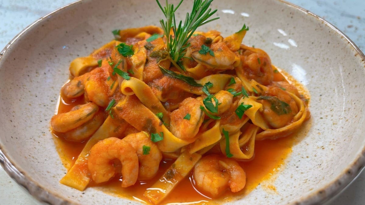 Fettuccine ao camarão | Band Receitas