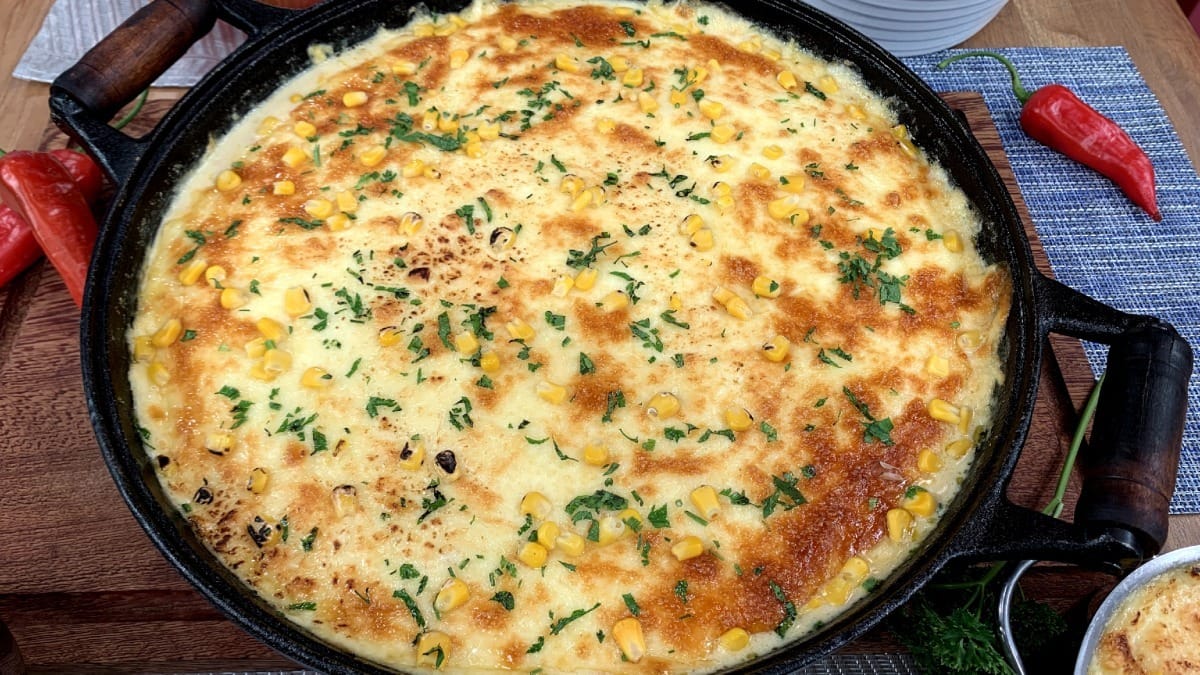 Frango com creme de milho ao forno | Band Receitas
