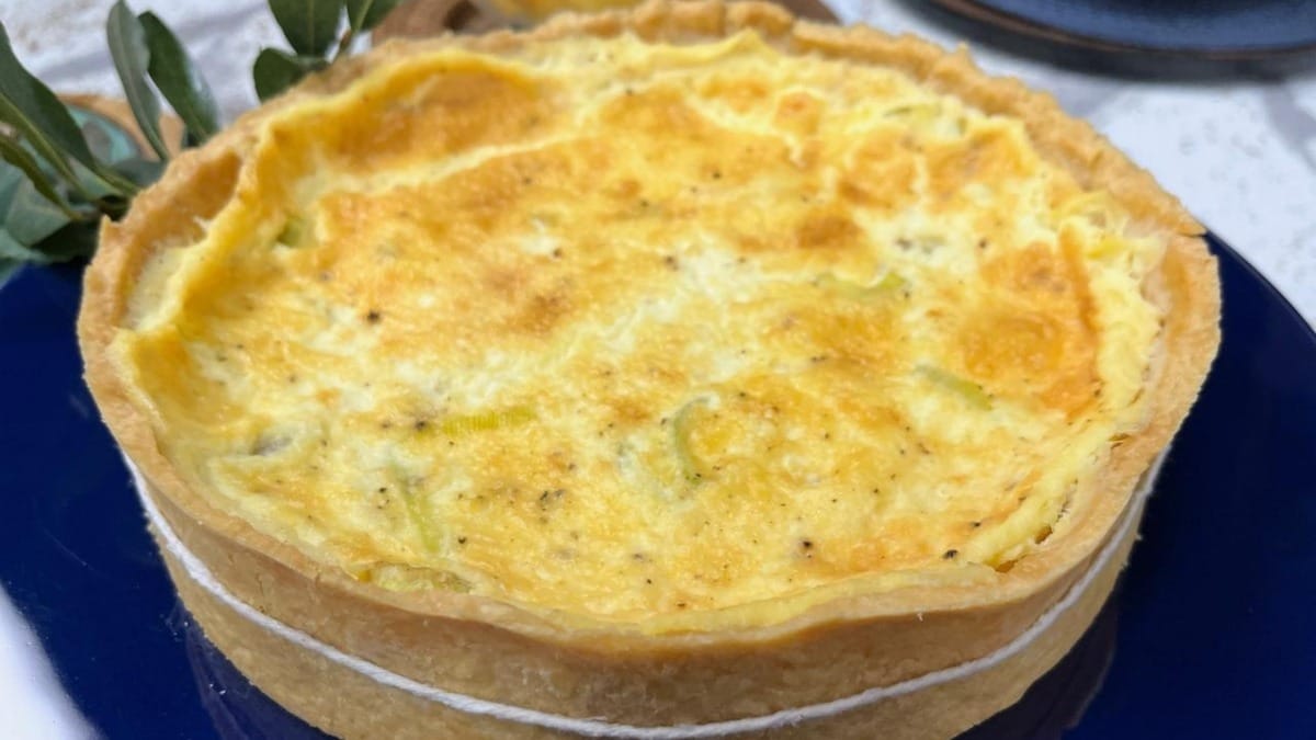 Quiche de alho-poró | Band Receitas