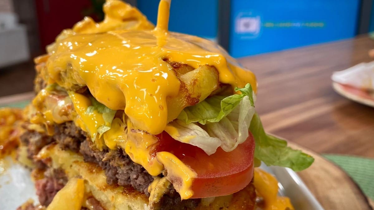 Tostex burger de batatas fritas | Band Receitas