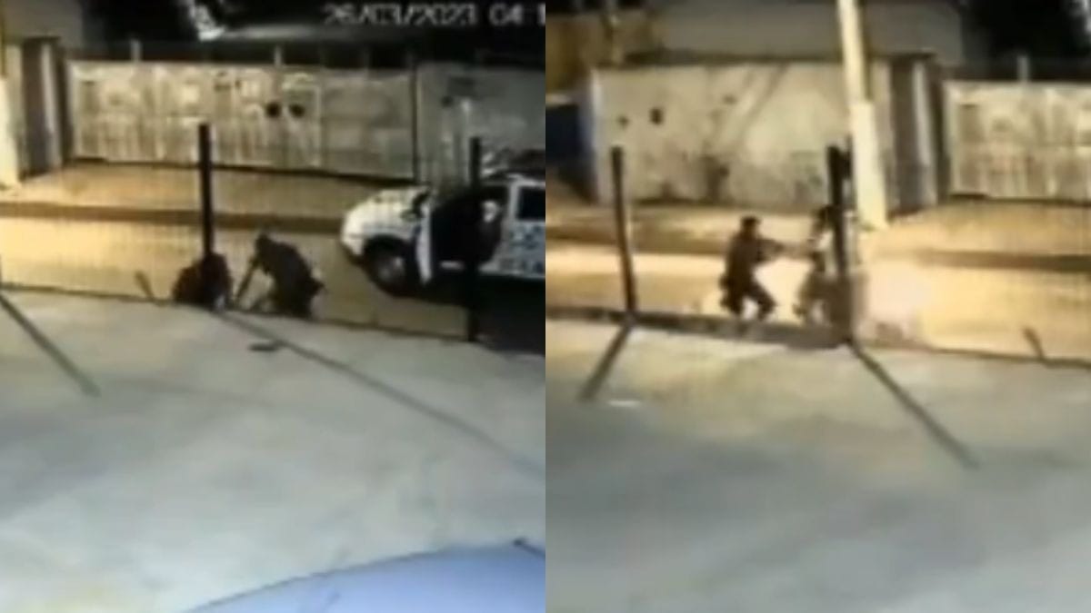 Vídeo flagra policiais militares agredindo pedestre e motociclista em São Paulo