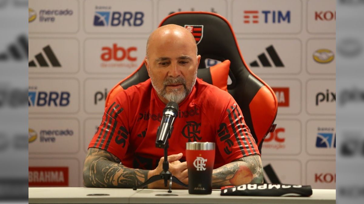 Sampaoli não garante Pedro e Gabigol juntos no ataque do Flamengo: "Às vezes"
