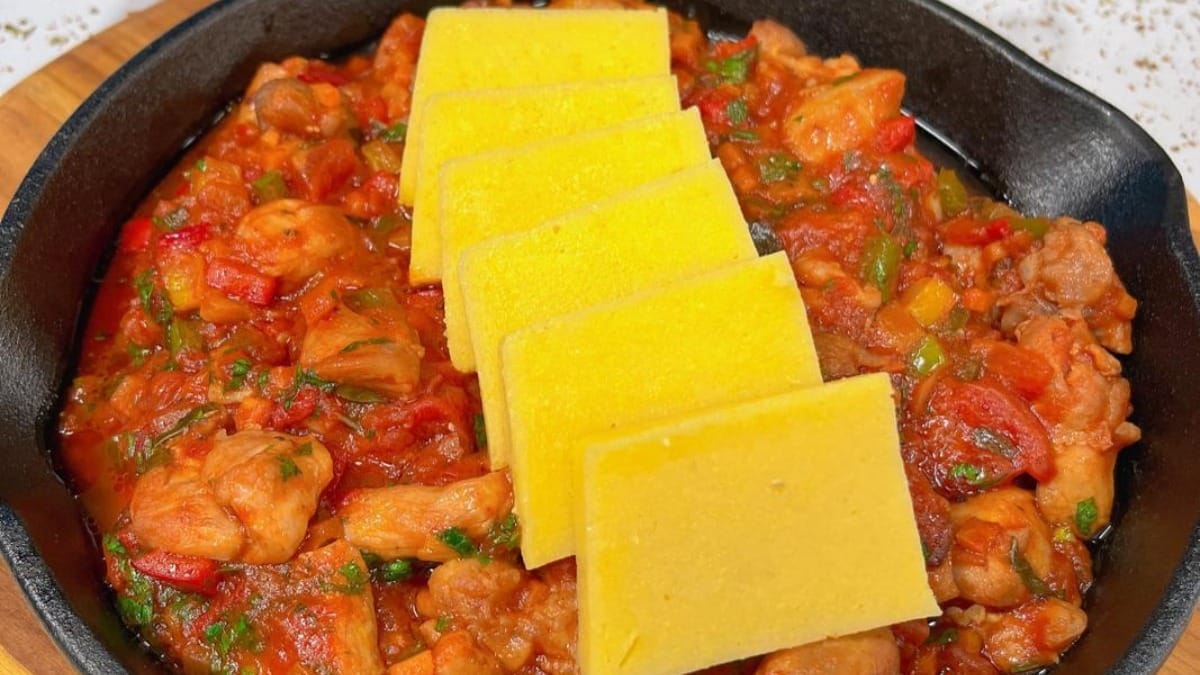 Polenta com molho de frango | Band Receitas