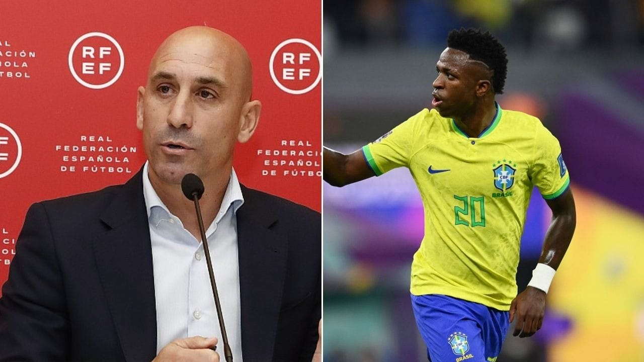 “Irresponsável”, diz chefe da Federação Espanhola sobre Tebas contra Vini Jr