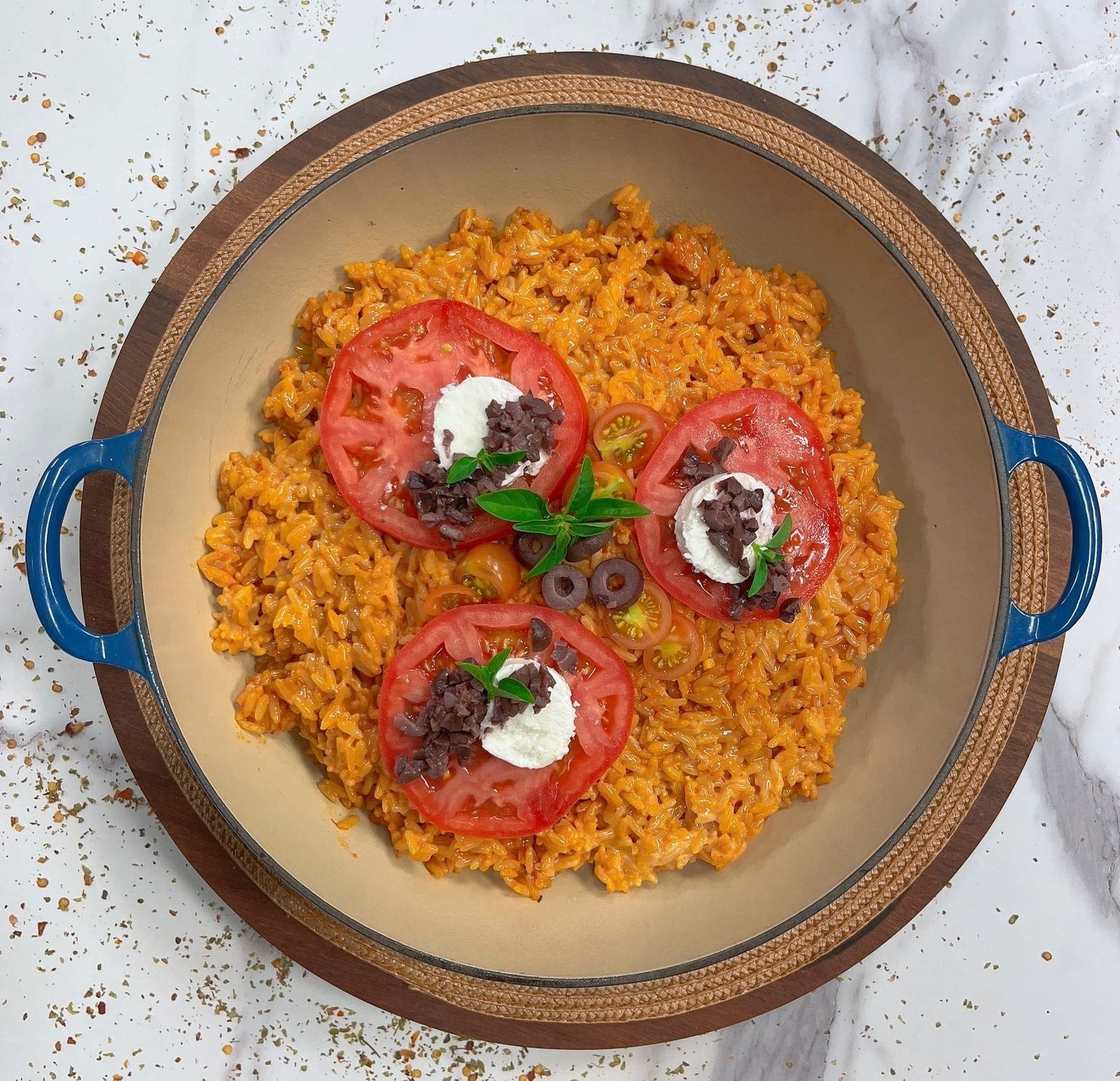 Arroz cremoso de tomate com azeitonas | Band Receitas