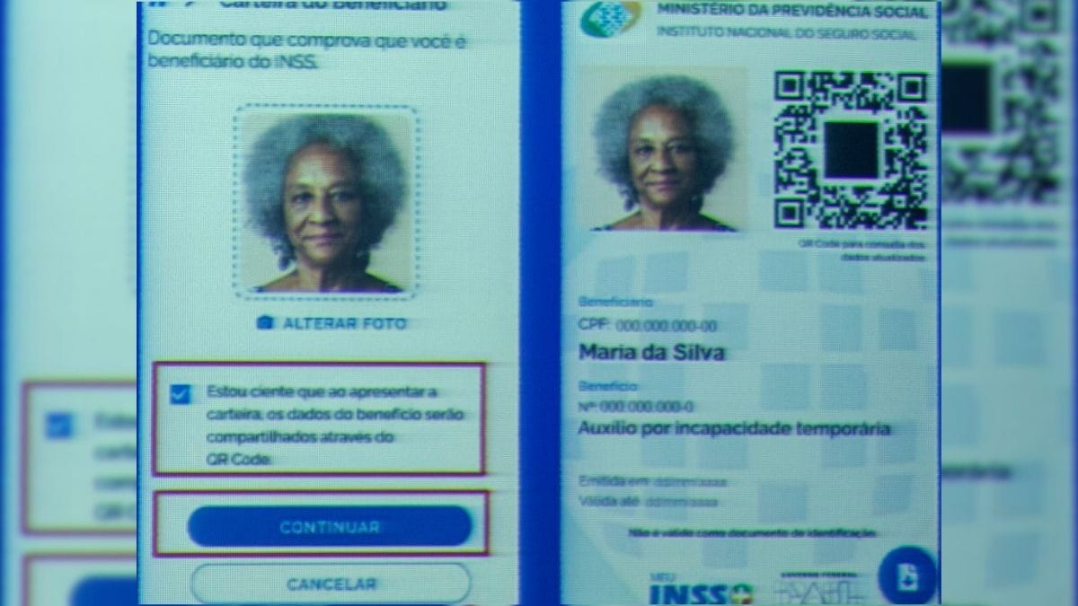 Última etapa antes de criar a nova carteirinha do INSS