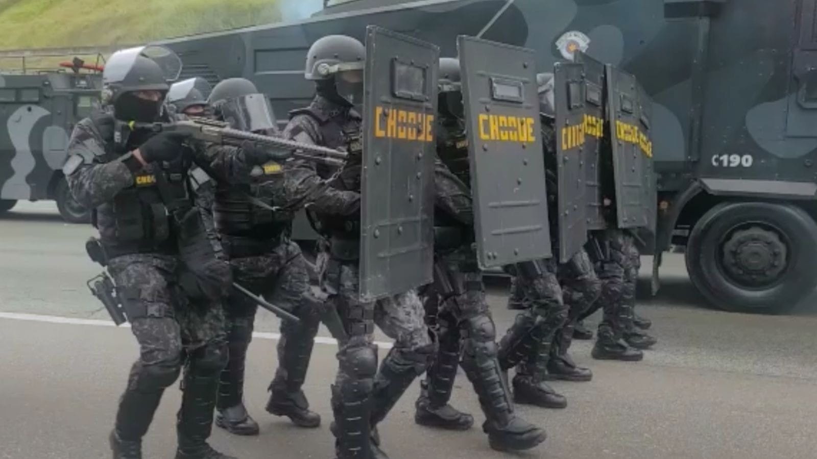 Tropa de Choque libera Rodovia dos Bandeirantes após manifestação indígena