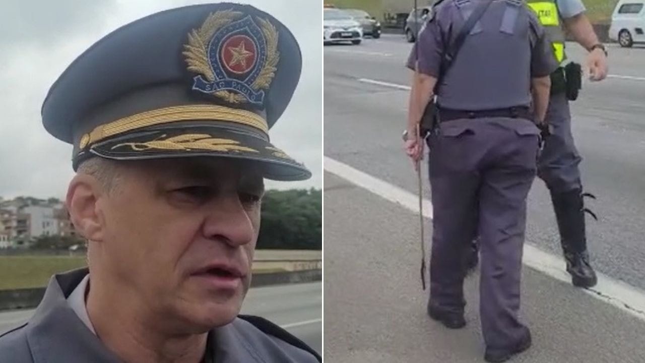 Indígenas que fecharam rodovia de SP dispararam flechas contra PMs, diz coronel