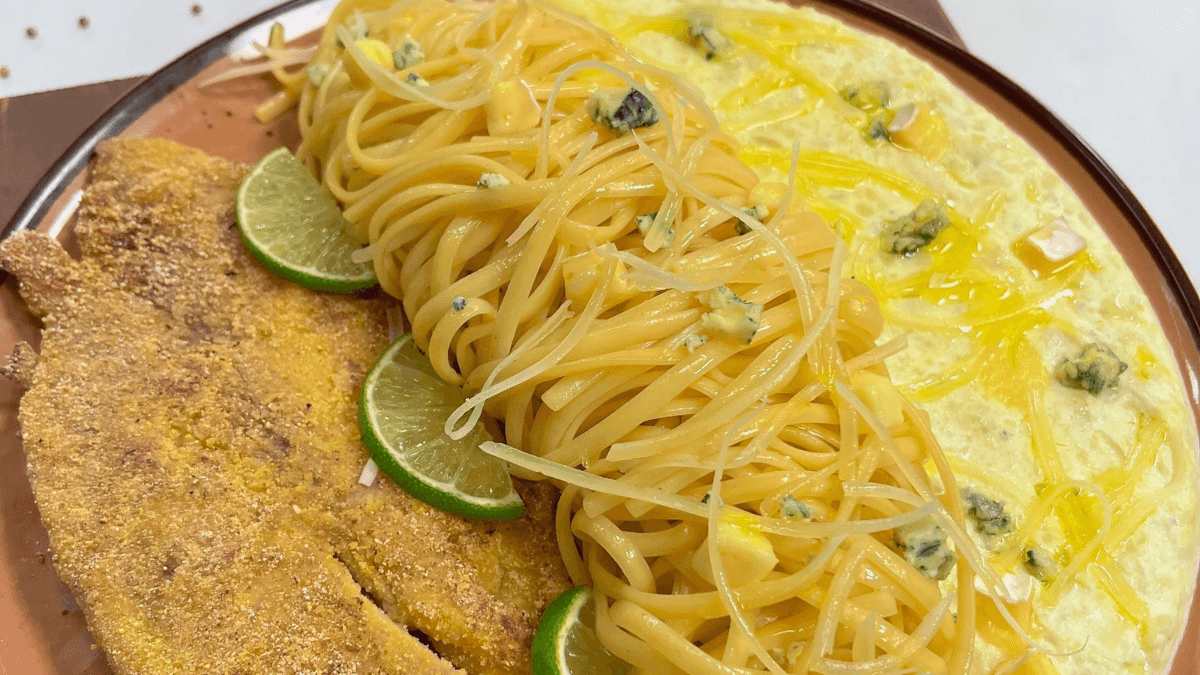 Macarrão ao molho de queijos e filé de tilápia | Band Receitas