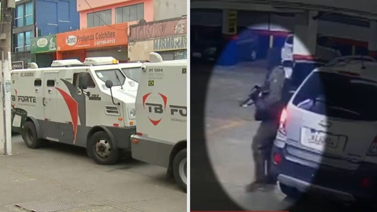 Polícia segue em busca de criminosos que assaltaram carro-forte em SP