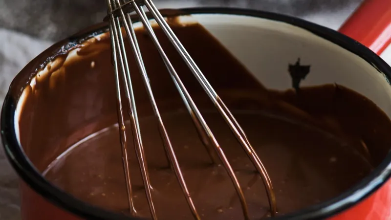 Ganache de chocolate aerada