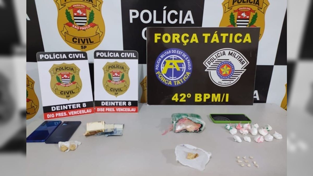 Operação conjunta em Presidente Venceslau leva traficantes para prisão