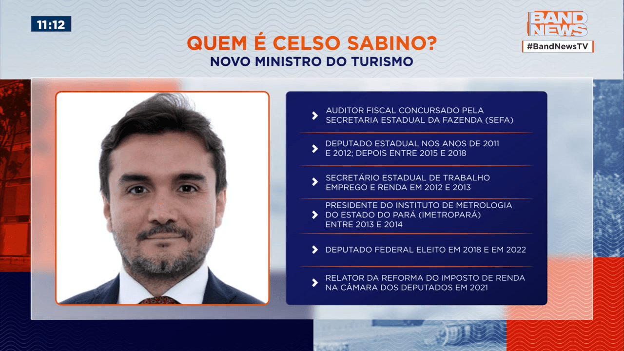 Celso Sabino, novo Ministro do Turismo (Foto: Reprodução/BandNews TV)
