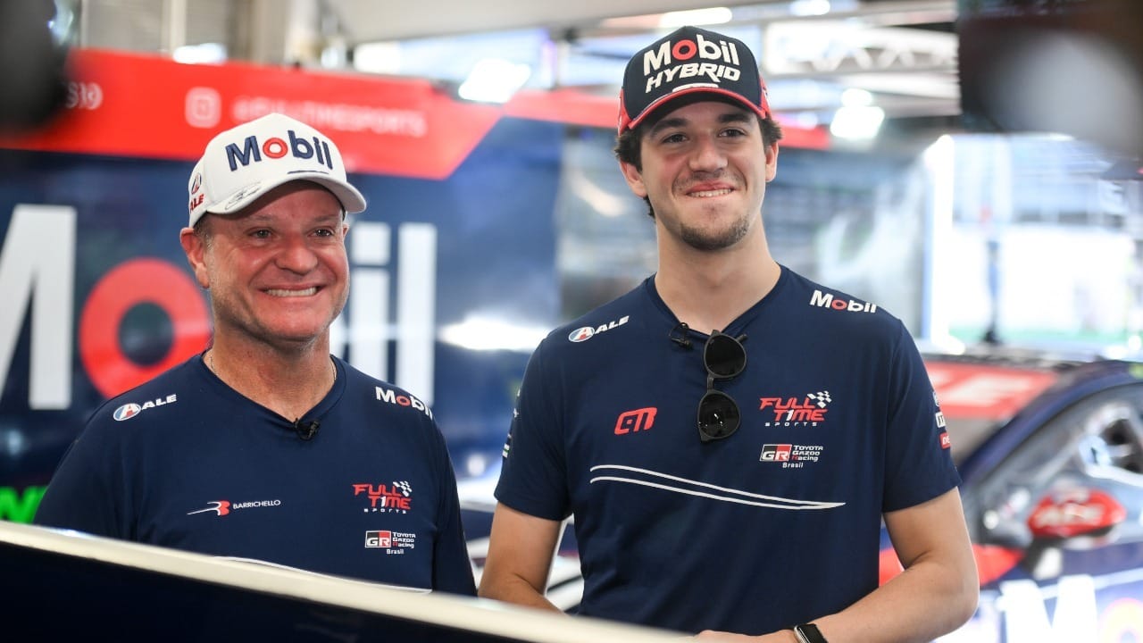 "Mais nervoso que ele no carro", diz Rubens Barrichello em estreia de Dudu no WEC
