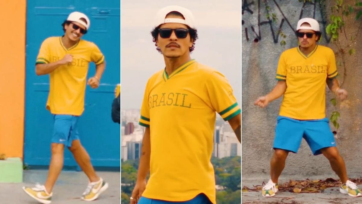 Bruno Mars dança nas ruas de SP para agradecer fãs brasileiros: "Seu Bruninho"