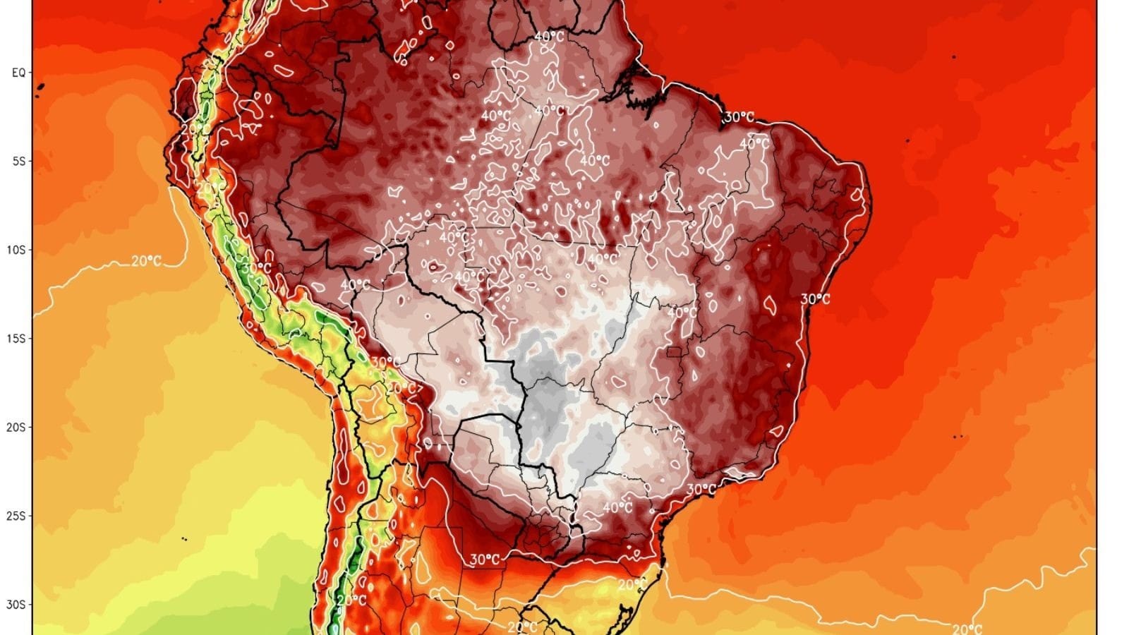 Onda de calor eleva termômetros acima de 40°C no Brasil; veja previsão