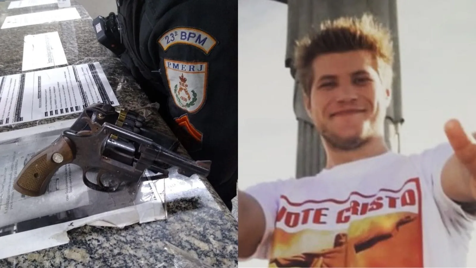 Diego Alemão teve uma arma apreendida | Crédito: Reprodução/PMERJ/Instagram