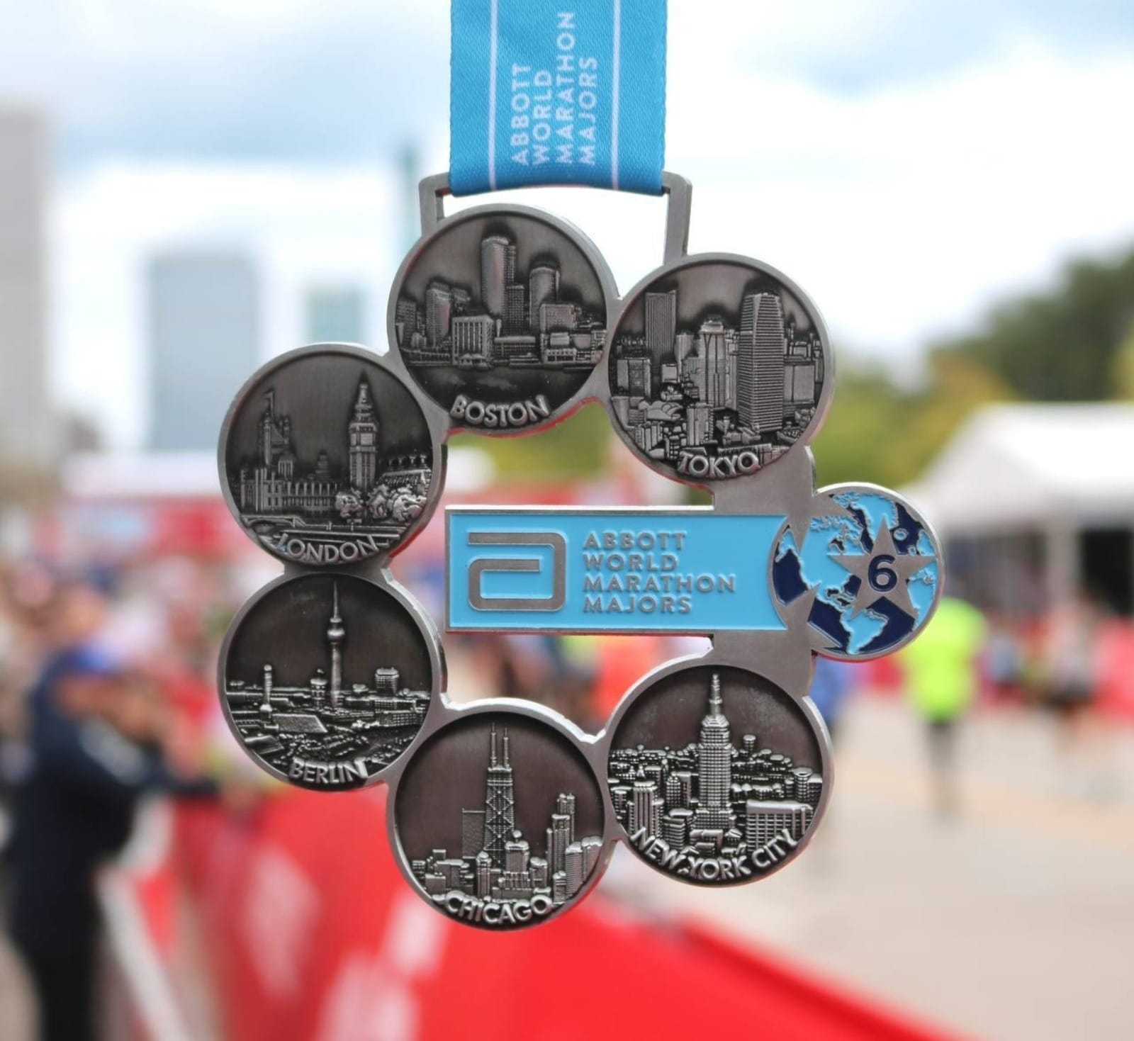Mandala Six Majors representa as seis maiores maratonas do mundo: Boston, Nova York, Berlim, Chicago, Londres e Tóquio (foto: Divulgação)