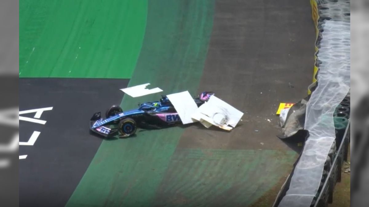 Esteban Ocon bate em Alonso e causa bandeira vermelha em classificação
