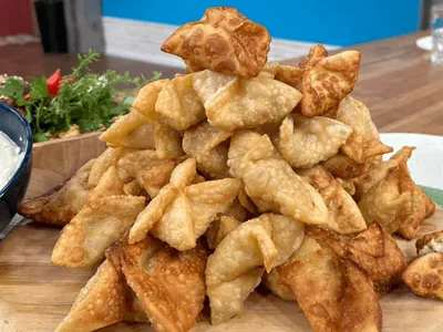 Salgadinho recheado e frito | Band Receitas