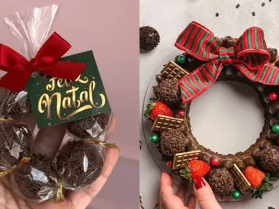 Natal: aprenda a fazer guirlanda de brigadeiro que viralizou no TikTok