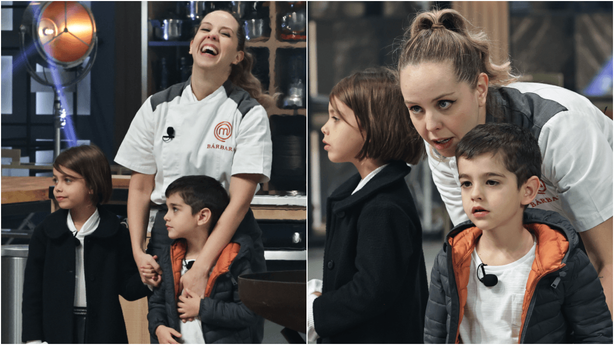 MasterChef: campeã arremessa comida para os filhos no mezanino durante final