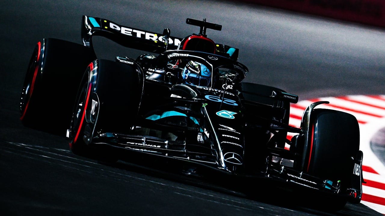 George Russell decide no fim e lidera terceiro treino do GP de Las Vegas