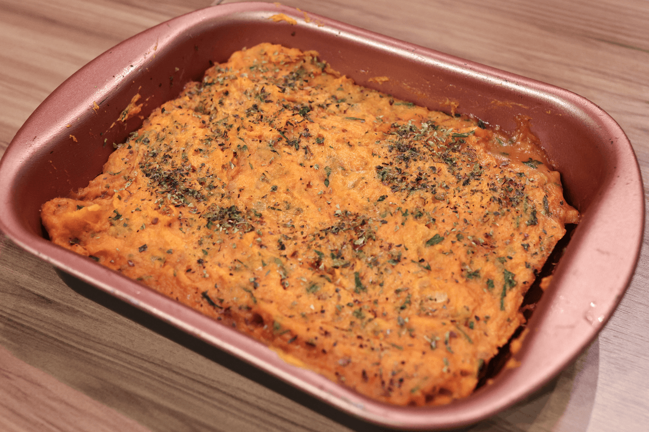 Escondidinho de batata-doce laranja e camarão | Band Receitas