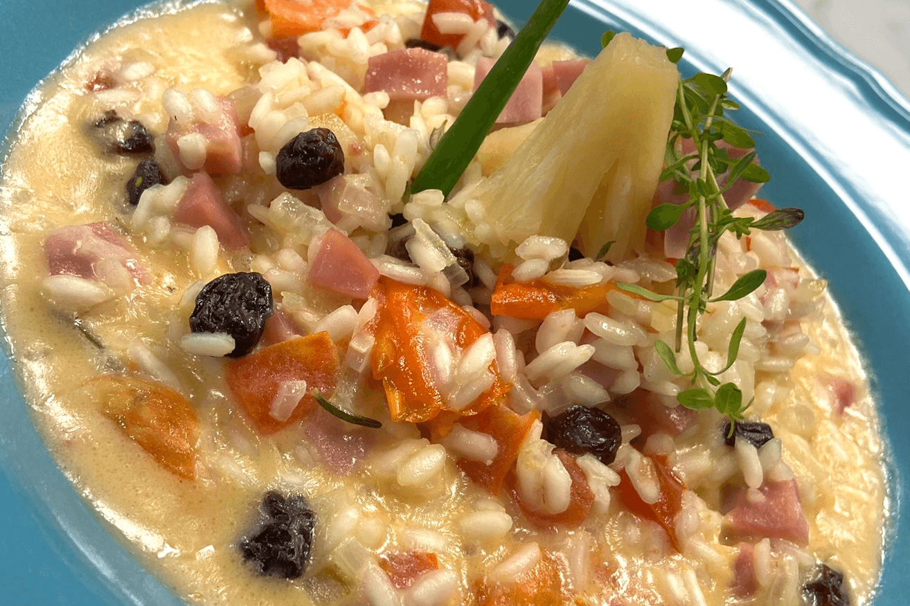 Risoto de tender natalino | Band Receitas