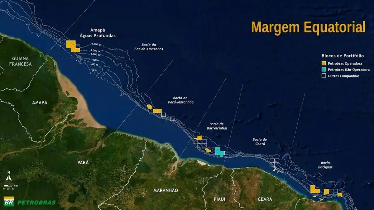 Exploração de petróleo na Margem Equatorial atrairia US$ 56 bi em investimentos, diz estudo