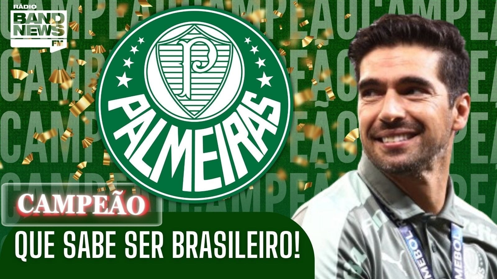 Palmeiras é campeão brasileiro pela 12ª vez