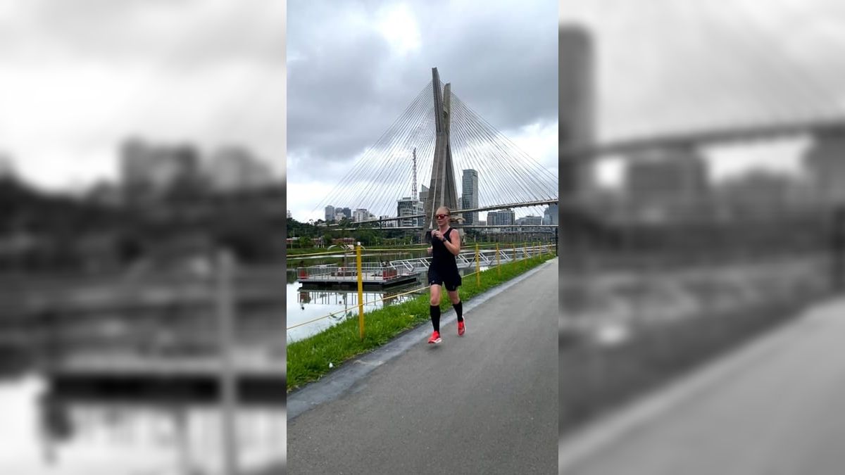 Cacá corre em Parque Bruno Covas para treinos de tiros e rodagem (Foto: Arquivo Pessoal)