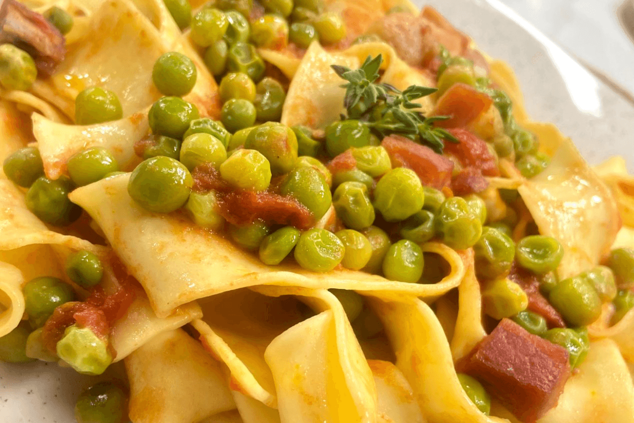 Pappardelle com ervilha fresca | Band Receitas