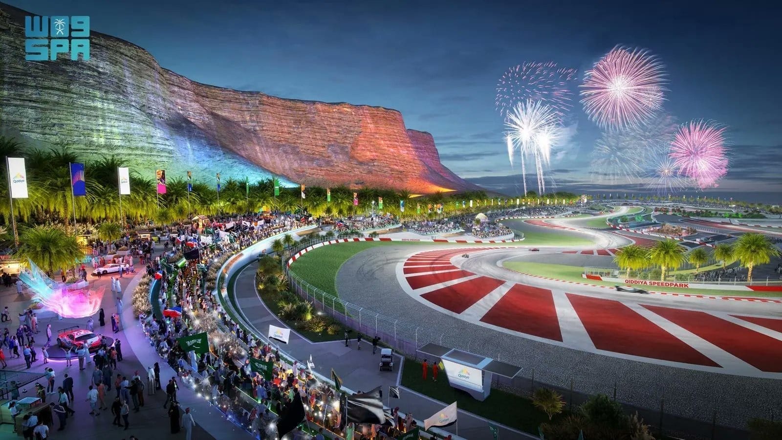Pista de F1 será parte de complexo turístico de Qiddiya (Imagem: Divulgação)