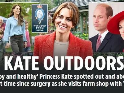 Kate Middleton é vista "feliz e saudável" em passeio com William, diz jornal
