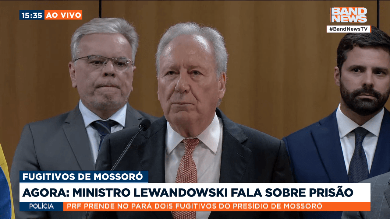 Fugitivos tiveram ajuda e estavam indo para o exterior, diz Lewandowski