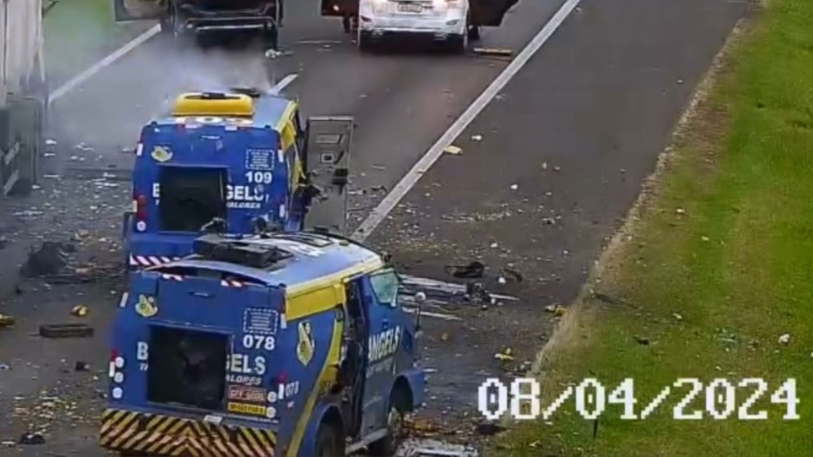 Vídeo mostra ataque a carro-forte em SP; polícia investiga conexão das ações