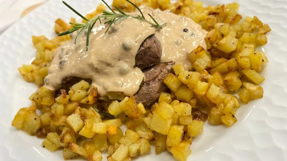 Filé-mignon ao molho picante com batatas salteadas | Band Receitas