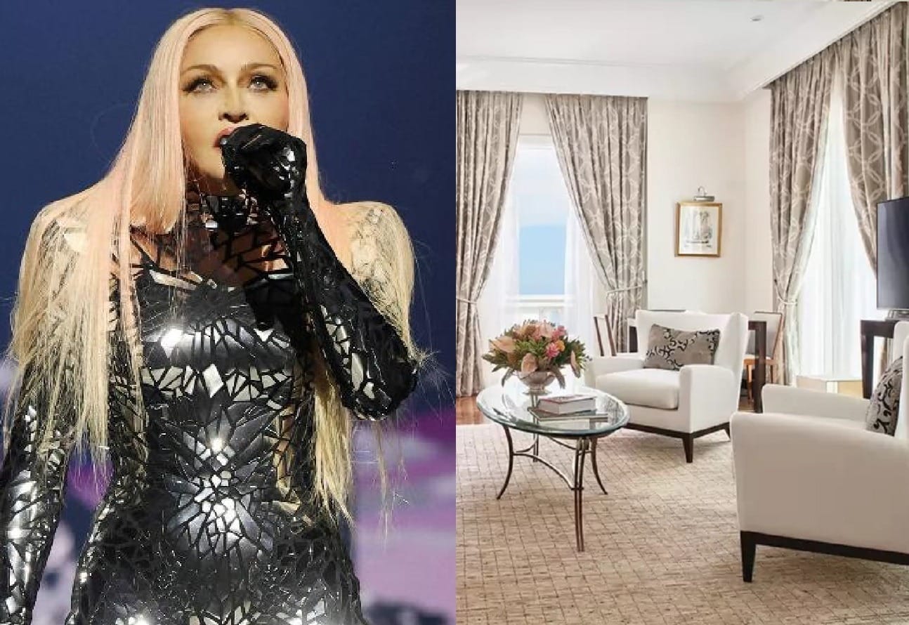 Veja imagens da suíte em que Madonna está hospedada no Copacabana Palace