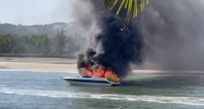Explosão de lancha em Cabo Frio deixa seis feridos em estado grave