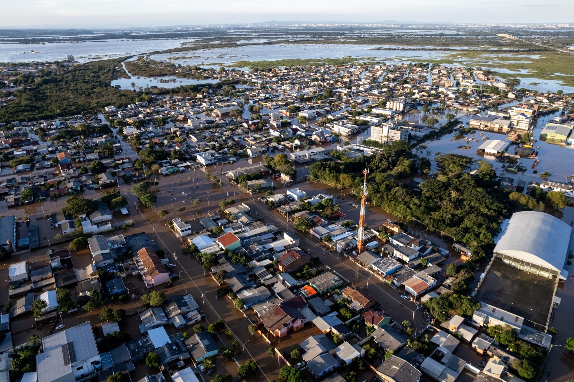 Fortes chuvas devastaram o RS em 2024 (Foto: Gustavo Mansur/Palácio Piratini)