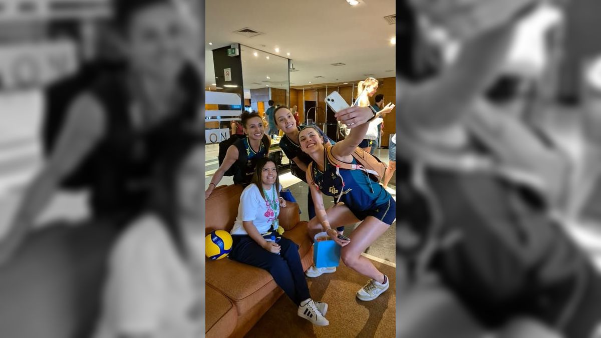Jovem veio ao RJ realizar sonho de encontrar jogadoras de vôlei da seleção