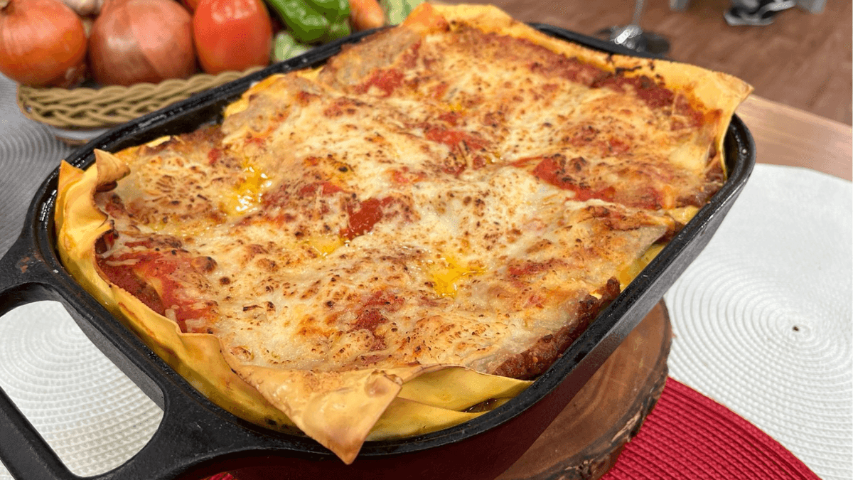 Lasanha de peito bovino desfiado | Band Receitas
