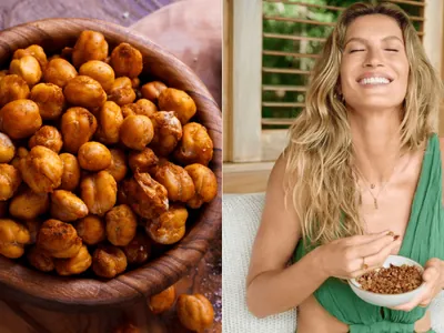 Snack da Gisele Bündchen é muito crocante e fácil; aprenda "pipoquinha" saudável