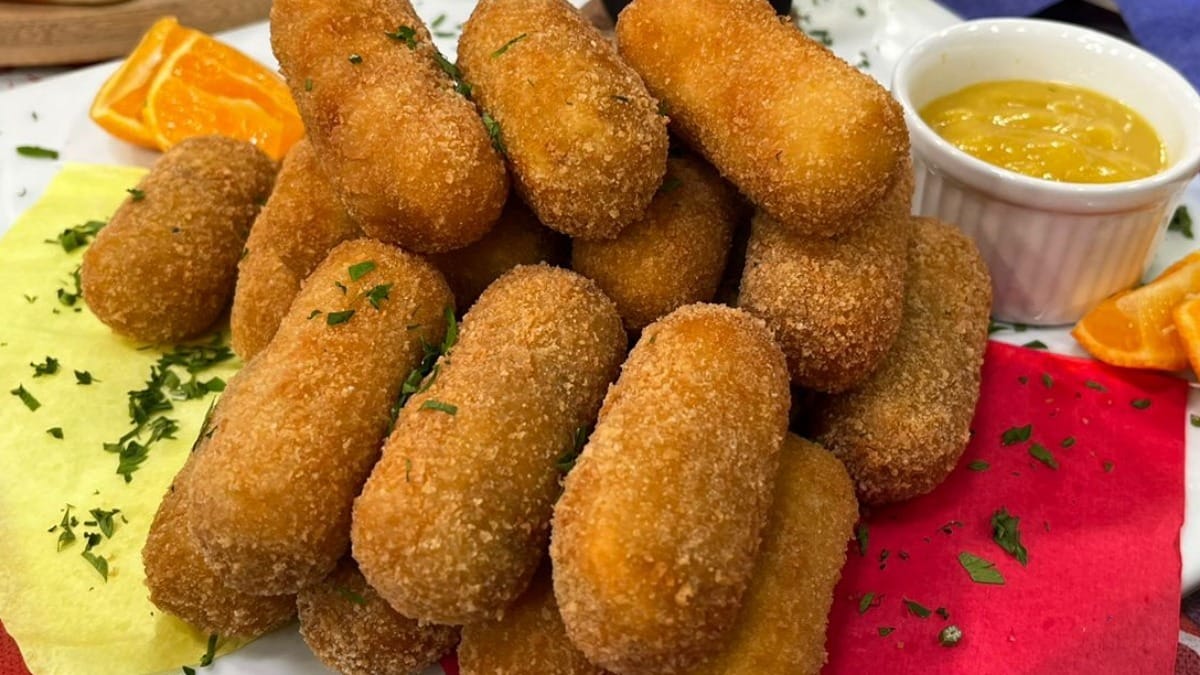 Croquete de carne louca com pinhão | Band Receitas