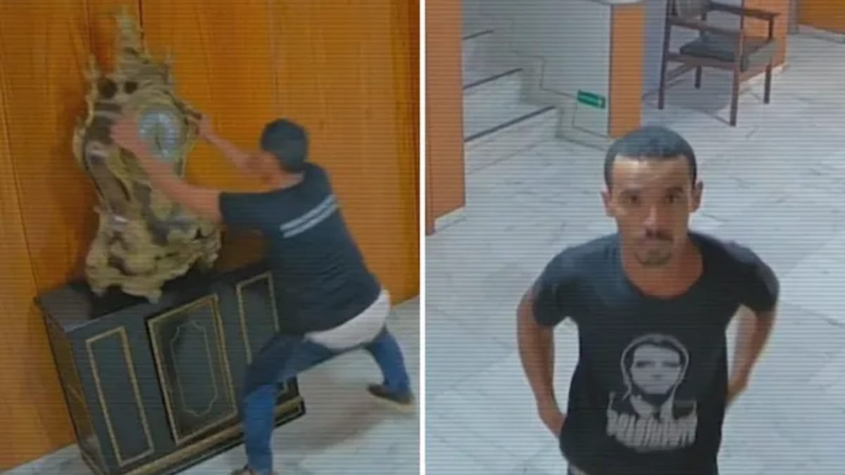 Após decisão de Moraes, homem que quebrou relógio em atos golpistas é preso pela PF