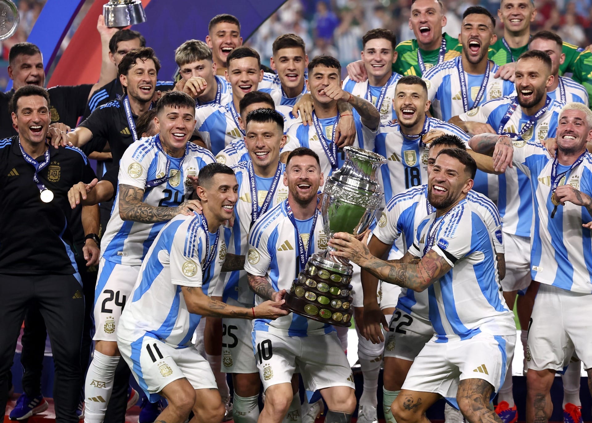 Argentina supera lesão de Messi, Lautaro vira herói e é campeã da Copa América