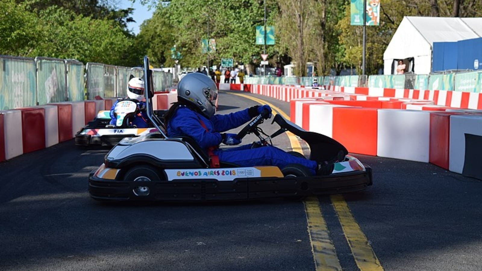 A apresentação da disputa de kart nos Jogos Olímpicos da Juventude de 2018, em Buenos Aires (Imagem: Mauricio V. Genta, via Wikipedia)