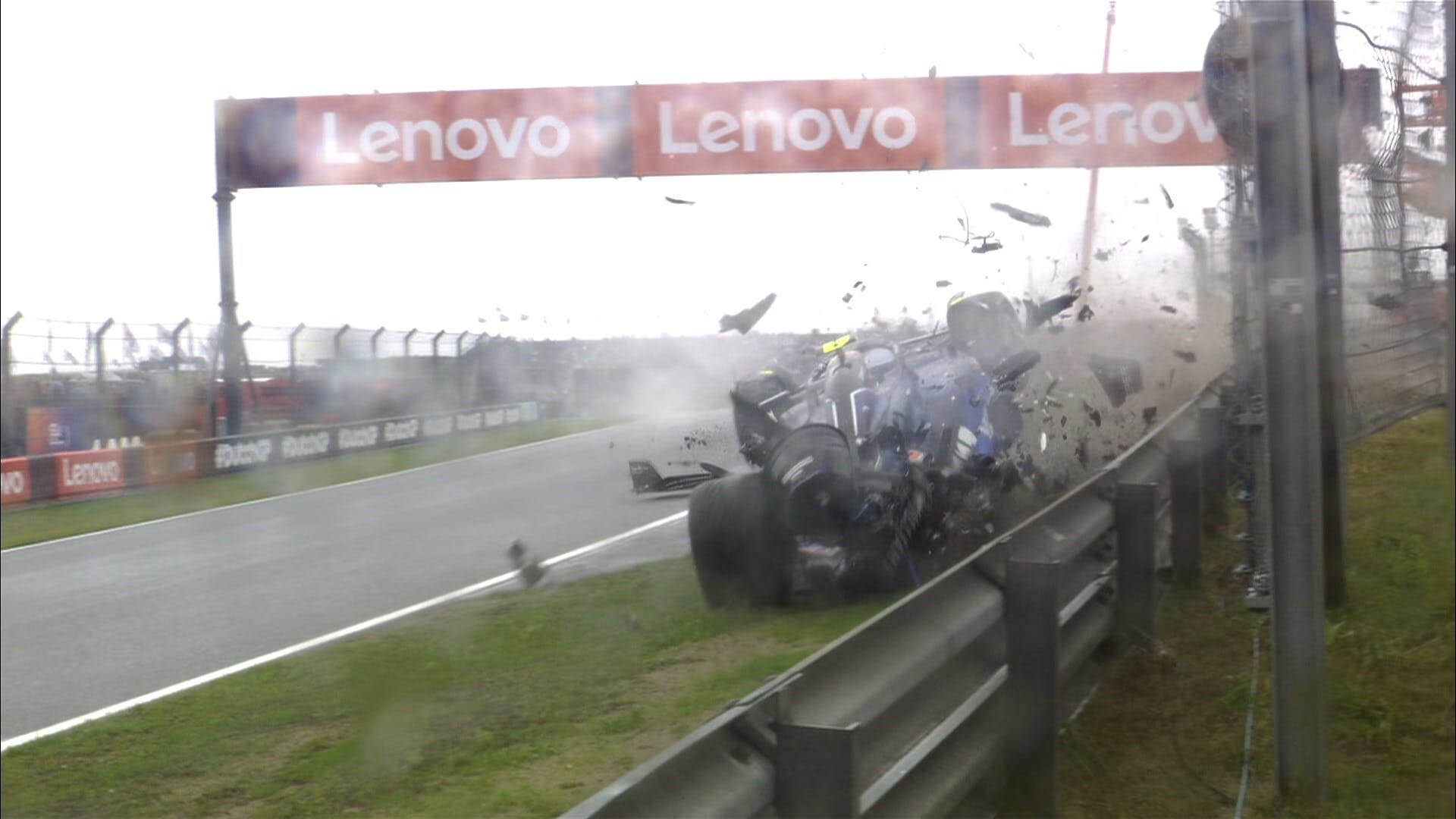 Batida forte de Sargeant interrompe 3º treino na Holanda por mais de 40 minutos; Gasly lidera